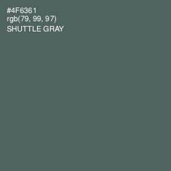 #4F6361 - Shuttle Gray Color Image